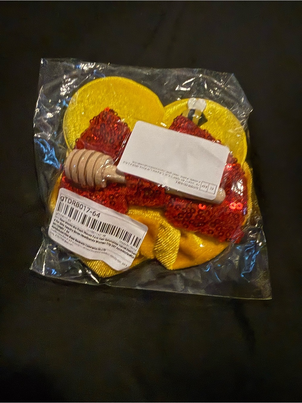 Winnie The Pooh Hair Scrunchie - Picture 4 of 7